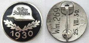 [已售出 SOLD] 1930 Der Stahlhelm 頭盔聯盟成員章